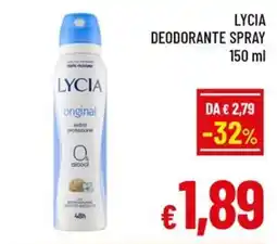 Famila Market LYCIA DEODORANTE SPRAY offerta