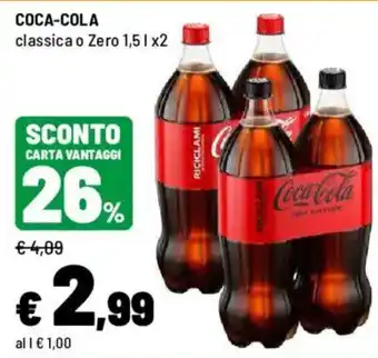 Iper La Grande Coca-Cola classica o Zero offerta