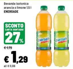 Iper La Grande Beveranda isotonica ENERGADE offerta