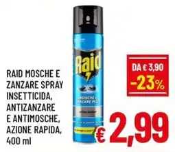 Famila Market Raid Mosche e Zanzare Spray offerta