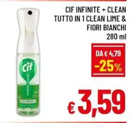 Famila Market Cif Infinite + Clean Tutto in 1 offerta