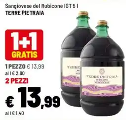 Iper La Grande Sangiovese del Rubicone IGT TERRE PIETRAIA offerta