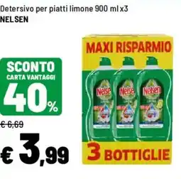 Iper La Grande Detersivo per piatti limone NELSEN offerta