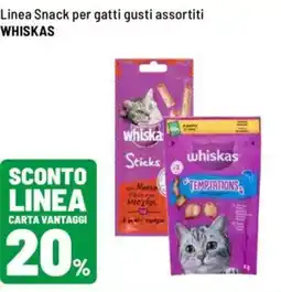 Iper La Grande Snack per gatti Whiskas offerta