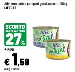 Iper La Grande Alimento umido per gatti gusti assortiti LIFECAT offerta