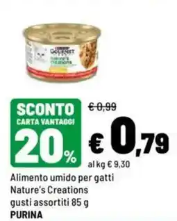 Iper La Grande Alimento umido per gatti Nature's Creations offerta