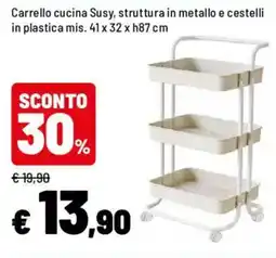 Iper La Grande Carrello cucina Susy offerta