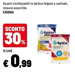 Iper La Grande Guanti riutilizzabili in lattice felpati o satinati offerta