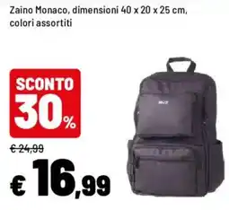 Iper La Grande Zaino Monaco offerta