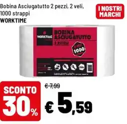 Iper La Grande Bobina Asciugatutto WORKTIME offerta