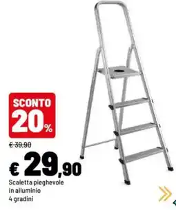 Iper La Grande Scaletta pieghevole in alluminio offerta