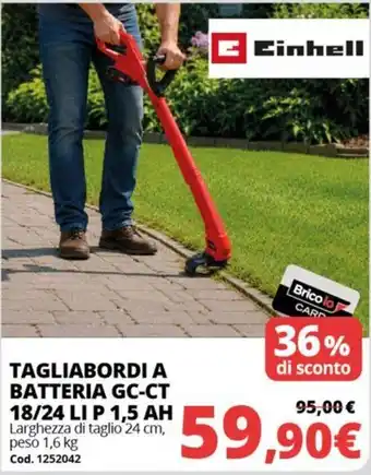 Einhell Tagliabordi a batteria GC-CT
