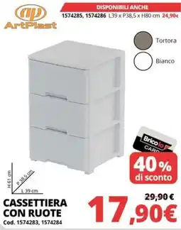 Brico Io Cassettera con ruote ArtPlast offerta