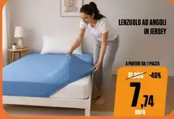 Brico Io LENZUOLO AD ANGOLI IN JERSEY offerta