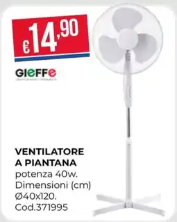 Pronto Hobby VENTILATORE A PIANTANA GIEFFE offerta
