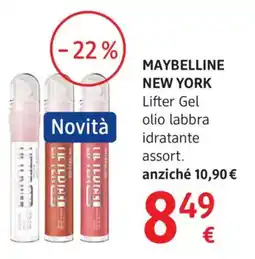 dm drogerie markt MAYBELLINE NEW YORK Lifter Gel olio labbra idratante assort. offerta