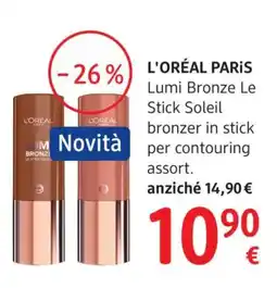dm drogerie markt L'ORÉAL PARIS Lumi Bronze Le Stick Soleil bronzer in stick per contouring assort. offerta