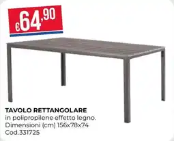 Pronto Hobby TAVOLO RETTANGOLARE offerta