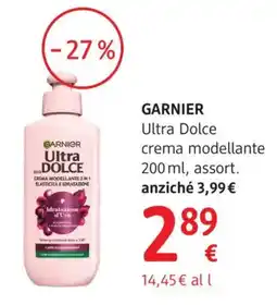 dm drogerie markt GARNIER Ultra Dolce crema modellante offerta