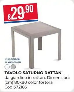 Pronto Hobby TAVOLO SATURNO RATTAN offerta