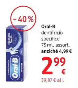 dm drogerie markt Oral-B dentifricio specifico offerta