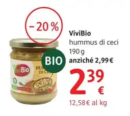 dm drogerie markt ViviBio hummus di ceci offerta