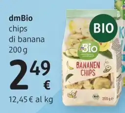 dm drogerie markt dmBio chips di banana offerta