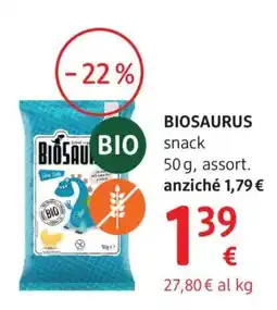 dm drogerie markt BIOSAURUS snack offerta