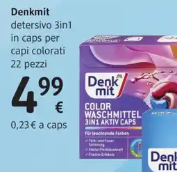 dm drogerie markt Denkmit detergente 3in1 per capi colorati offerta