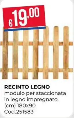 Pronto Hobby RECINTO LEGNO offerta
