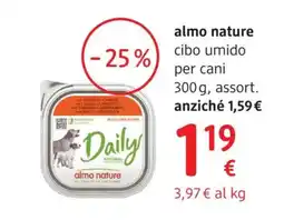 dm drogerie markt almo nature cibo umido per cani offerta