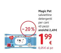dm drogerie markt Magic Pet salviettine detergenti per cani offerta