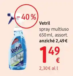 dm drogerie markt Vetril spray multiuso offerta