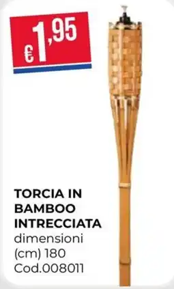 Pronto Hobby TORCIA IN BAMBOO INTRECCIATA offerta