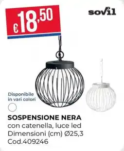 Pronto Hobby sovil SOSPENSIONE NERA offerta