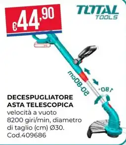 Pronto Hobby DECESPUGLIATORE ASTA TELESCOPICA TOTAL TOOLS offerta