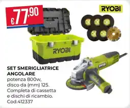 Pronto Hobby SET SMERIGLIATRICE ANGOLARE RYOBI offerta