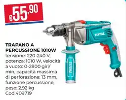 Pronto Hobby TRAPANO A PERCUSSIONE 1010W TOTAL offerta