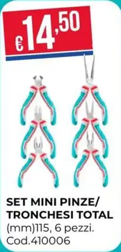 Pronto Hobby SET MINI PINZE/ TRONCHESI TOTAL offerta