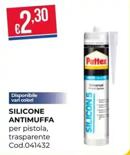 Pronto Hobby Pattex Silicone Antimuffa offerta