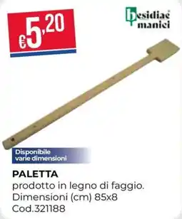Pronto Hobby PALETTA besidia manici offerta