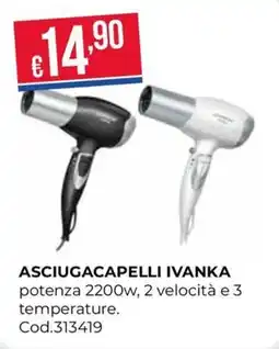 Pronto Hobby ASCIUGACAPELLI IVANKA offerta