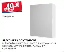 Pronto Hobby Specchiera contenitore Savinidue offerta