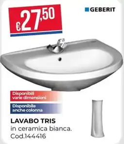 Pronto Hobby LAVABO TRIS GEBERIT offerta