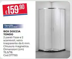 Pronto Hobby BOX DOCCIA TONDO offerta