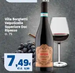 Sigma Villa Borghetti Valpolicella Superiore Doc Ripasso offerta