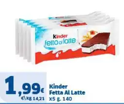 Sigma Kinder Fetta Al Latte offerta