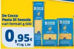 Sigma De Cecco Pasta Di Semola offerta
