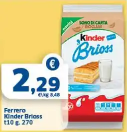 Sigma Ferrero Kinder Brioss offerta