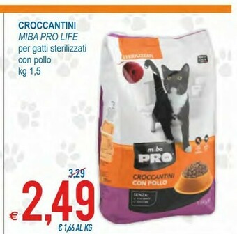 MD Discount Miba pro life croccantini per gatti sterilizzati con pollo offerta